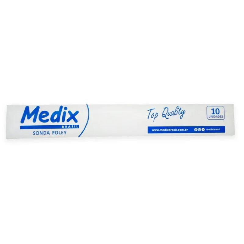 Sonda Foley Látex 2 Vias 14FR 10un - Medix