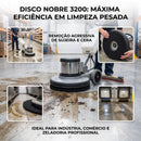 Disco de Limpeza 350mm Preto Para Enceradeira - Nobre