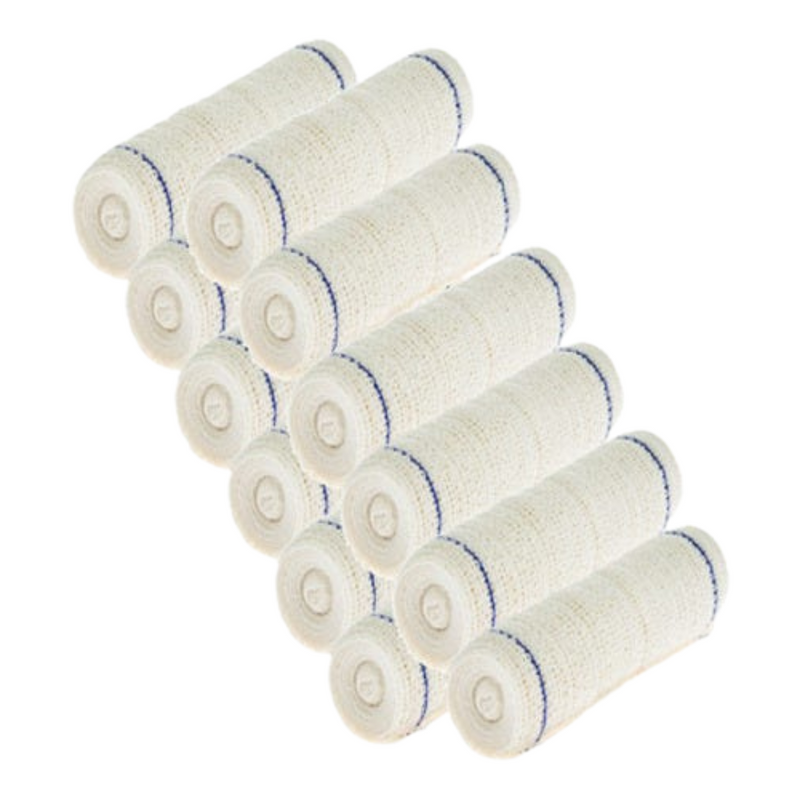 Atadura De Crepom 13 Fios 08cm x 1,8m 12 Rolos - Clean