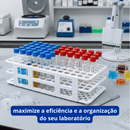 Estante Grade 90 Tubos 12-13mm Branca 1un - Labor Import