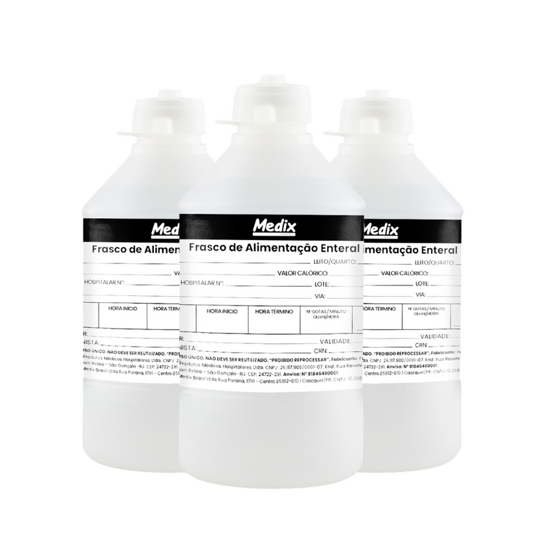 Frasco de Alimentação Enteral 300ml - Medix