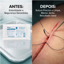 Fios De Sutura Nylon  0 45cm 20mm 24un - Tera Medical