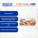 Luva TPE Transparente Sem Pó 100un - Talge