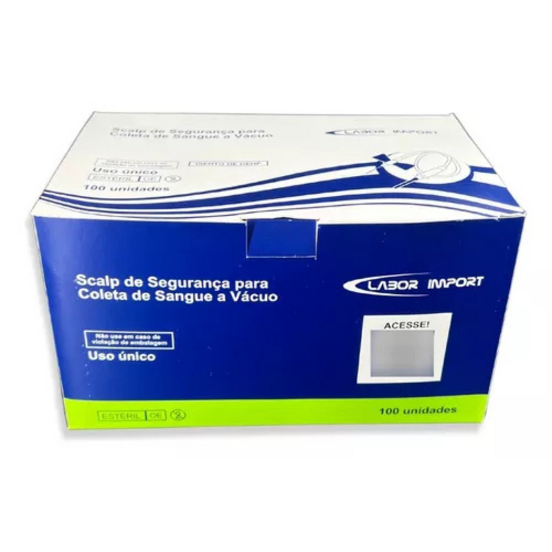 Scalp Para Coleta A Vácuo 100un - Labor Import