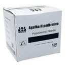 Agulha Hipodérmica Descartável 25x0,70mm 22G 100un - Wiltex