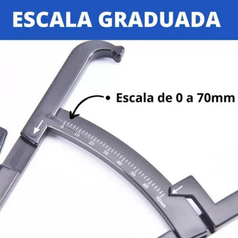 Adipometro Analógico de Plástico - Supermedy