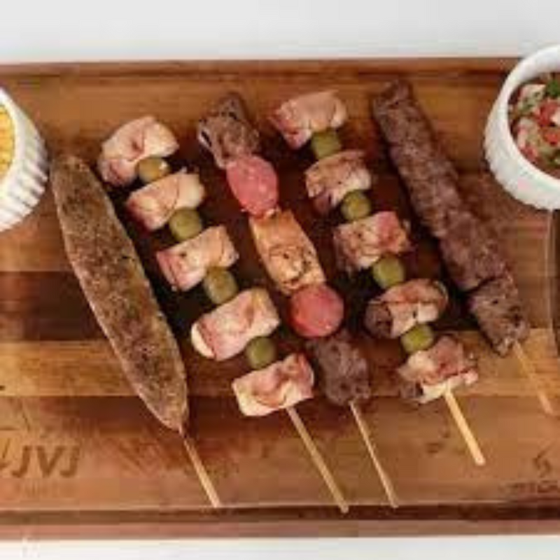 Espeto De Churrasco Bambu 18cm 50un - Talge
