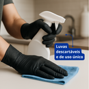 Luva Vinilplus Preta Sem Pó 100un - Talge