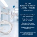 Sonda Aspiração Sistema Fechado 12FR 54cm 72h - Be care