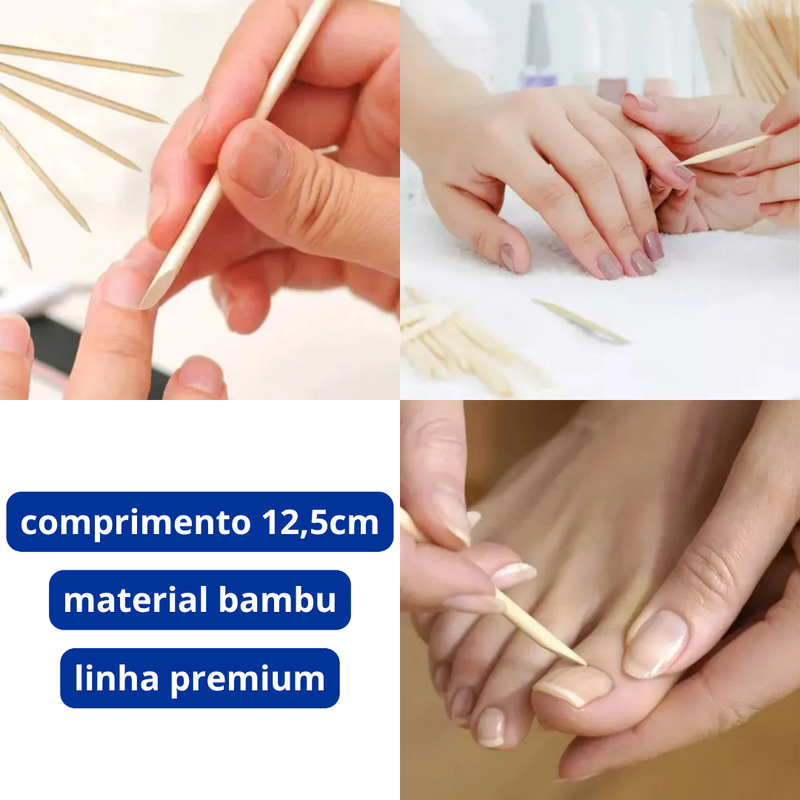 Palito de Unha Pontiagudo e Chanfrado 100un - Talge