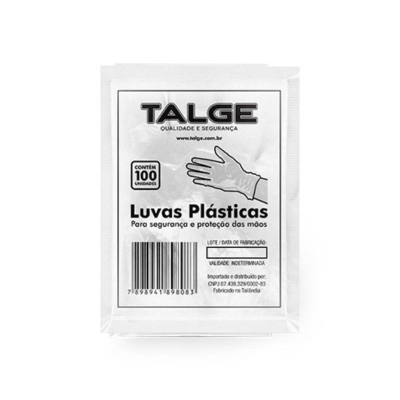 Luva Plástica Multiuso 100un - Talge
