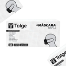 Máscara Cirúrgica Tripla TNT Preta Com Elástico 50un -  Talge