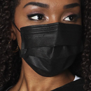 Máscara Cirúrgica Tripla TNT Preta Com Elástico 50un -  Talge