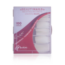 Unha Postiça Longa Realista Branca 100un - Gwen