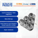Porta Temperos Inox 6un - MC