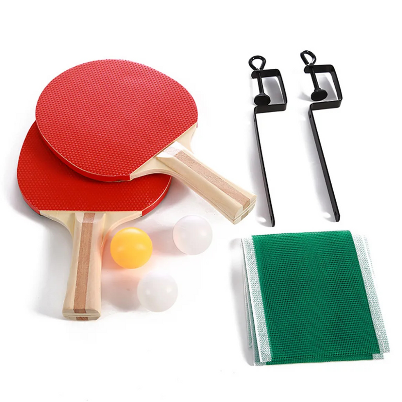Kit Tênis de Mesa Com 2 Raquetes 1 Rede 3 Bolas - Brasport MB