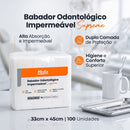 Babador Odontológico 33cm x 45cm Descartável Branco 100un - Medix