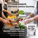 Luva Plástica Estéril 100un - Descarpack