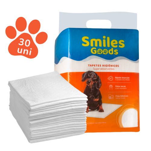 Tapete Higiênico Para Cães 60x55cm 7un - Smiles Goods