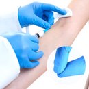 Luva de Procedimento Nitrílica Azul Sem Pó 100un - Vabene