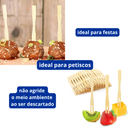 Garfos de Bambu Para Petisco 9cm 100un - Talge