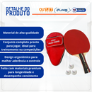 Kit Tênis de Mesa 1 Raquete + 3 Bolinhas + Estojo - Brasport MB