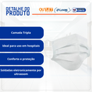 Máscara Cirúrgica Tripla Com Elástico 50un - Vabene