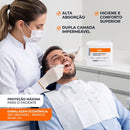 Babador Odontológico 33cm x 45cm Descartável Branco 100un - Medix