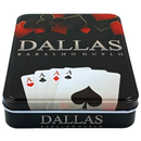 Jogo de Baralho Duplo Com Estojo Em Lata - Dallas MB