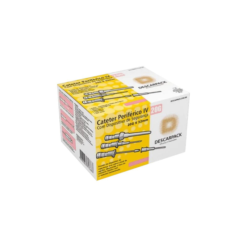 Cateter Com Dispositivo de Segurança 100un - Descarpack
