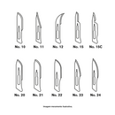 Lâmina de Bisturi Aço Carbono 100un - Medix