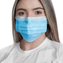 Máscara Cirúrgica Tripla Azul Com Elástico 50un - Vabene