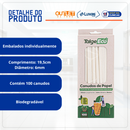 Canudo de Papel Branco 100un - Talge