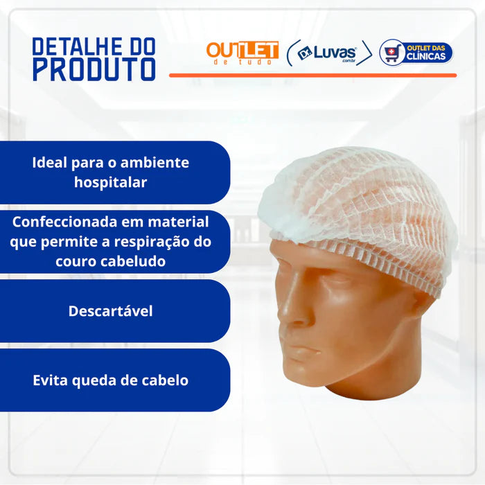 Touca Com Elástico 100un - Inoven
