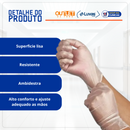 Luva de Procedimento Vinil Sem Pó 100un - Descarpack