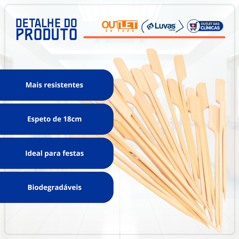 Espeto Golf 18cm 50un - Inoven