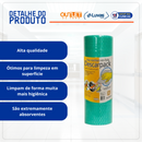 Pano Multiuso Verde 30cmX25m Rolo 50 Panos - Descarpack