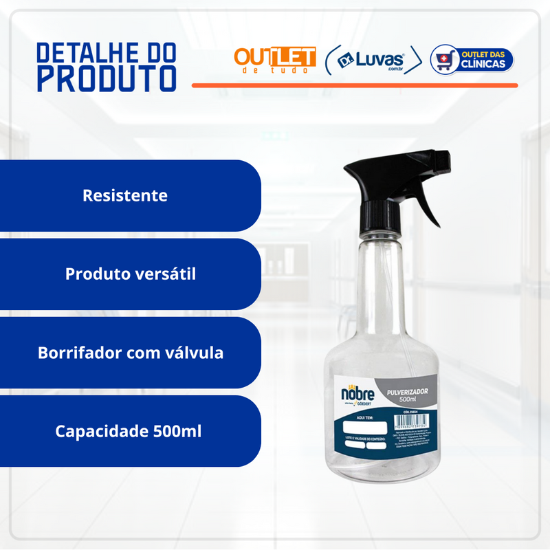 Borrifador Spray Multiuso 500ml - Nobre
