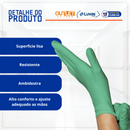 Luva de Procedimento Látex Verde Lano-e Sem Pó 100un - Unigloves