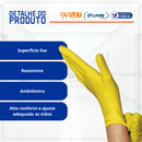 Luva de Procedimento Látex Amarela Com Pó 100un - Unigloves
