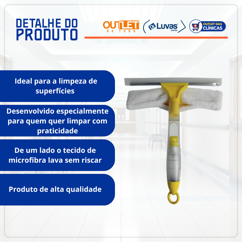 Rodo Combinado de Janela com Spray e Luva - Nobre