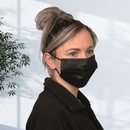 Máscara Cirúrgica Tripla Preta com Elástico Caixa 50un - Inoven