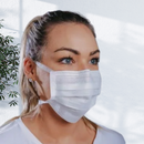 Mascara Cirúrgica Tripla Com Tiras 50un - Descarpack