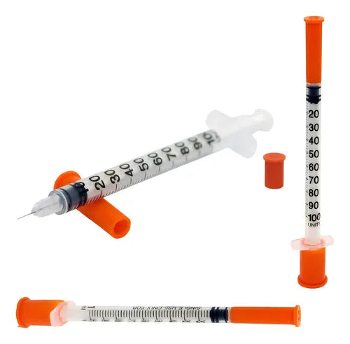 Seringa de Insulina 1ml com Agulha 12,7x0,33 mm 10un - Uniqmed
