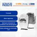 Luva Tricotada Com Pigmento Branca - Medix