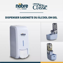 Dispenser Sabão e Álcool Sem Reservatório 800ml Branco New Classic - Nobre