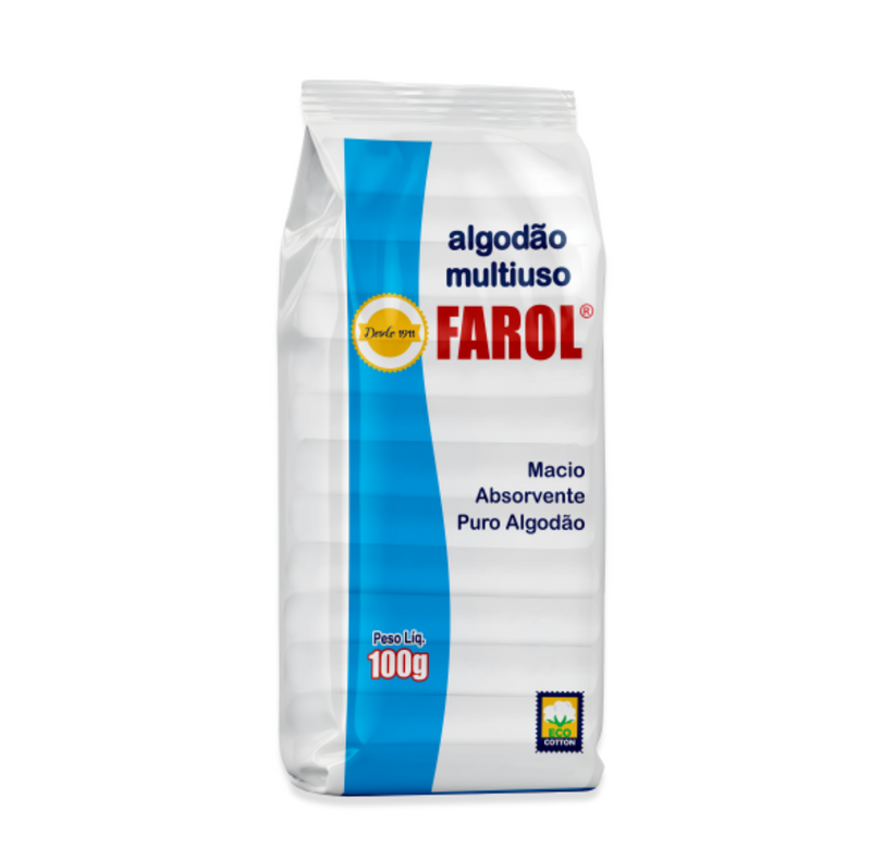 Algodão Hidrofilo Multiuso 100g - Farol