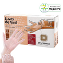 Luva de Procedimento Vinil Sem Pó 100un - Descarpack
