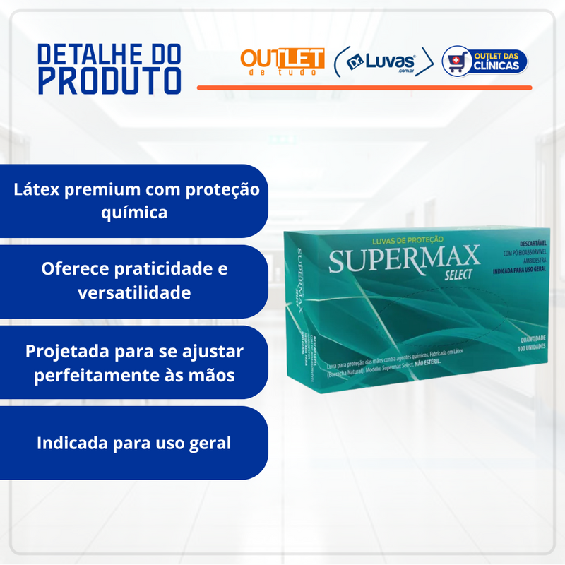 Luva de Látex - Supermax