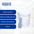 Coletor Opaco Tampa Branca Com Pá 80ml 100un - Firstlab
